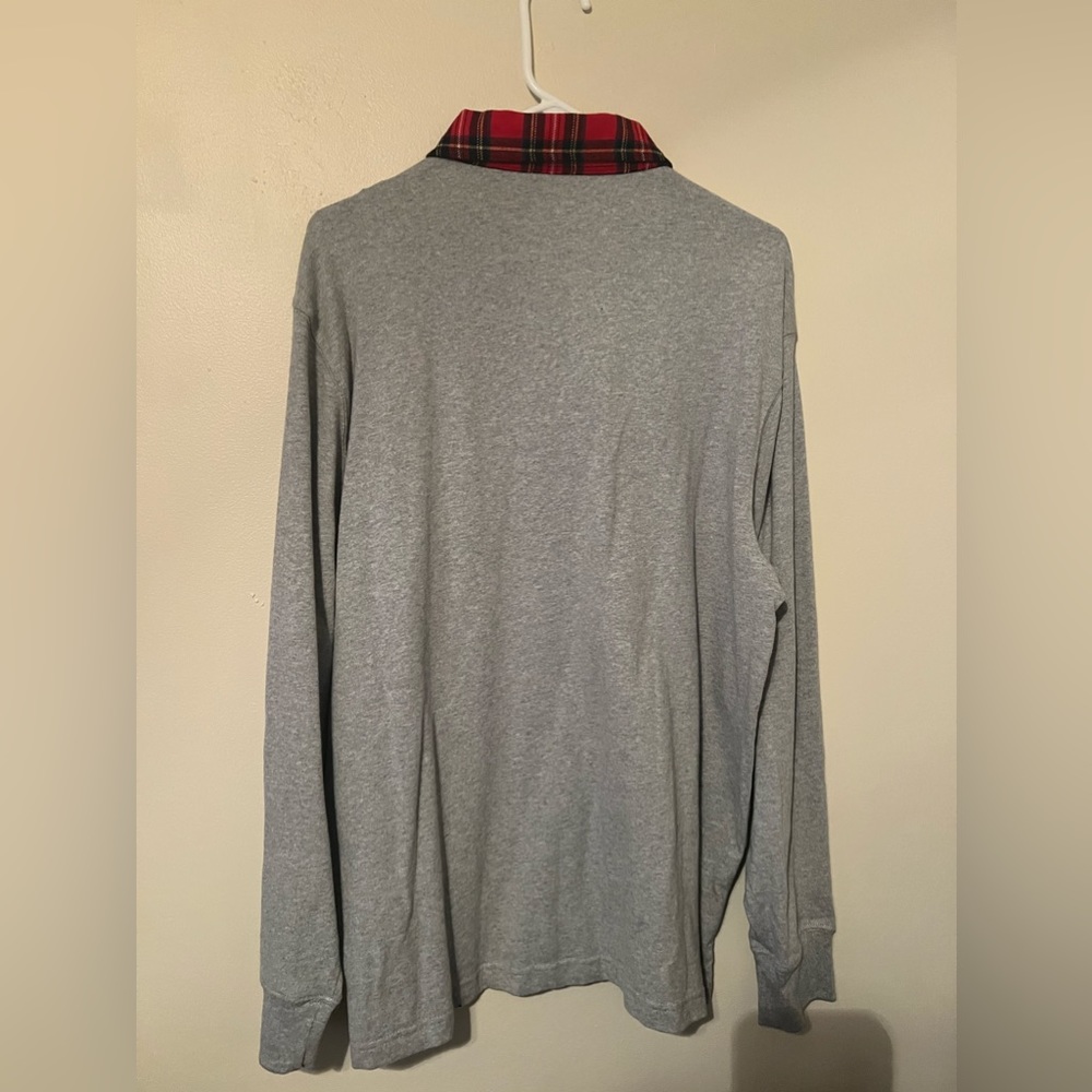 Men’s J Crew Rugby Shirt with Flannel Collar - Picture 3 of 5
